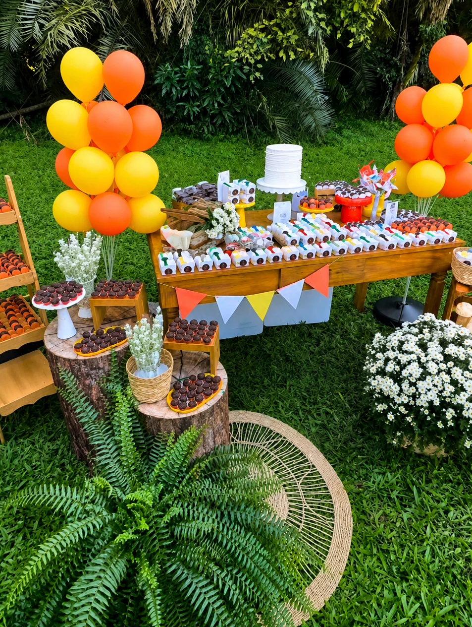 Mesa decorada do Encontro Sem Glúten